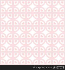 Endless Ornamental pattern of simple geometric shapes in trendy pale pink shades. Abstract repeating texture. Isolate. Template for lettering, background for web, poster, card, brochure, Flyer.