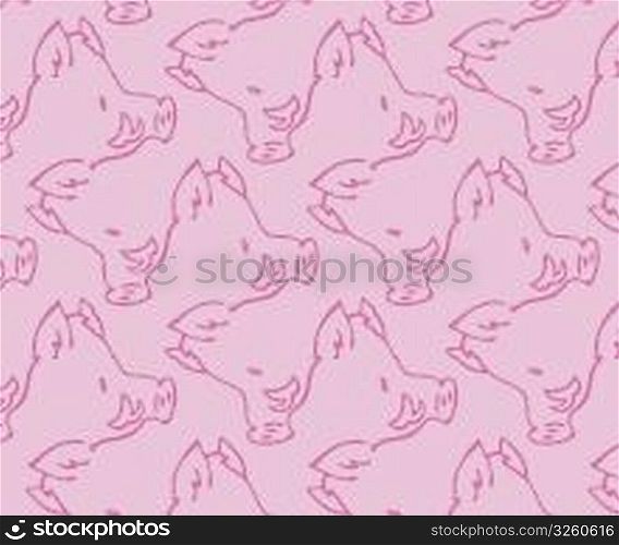 endless pigs - seamless pattern