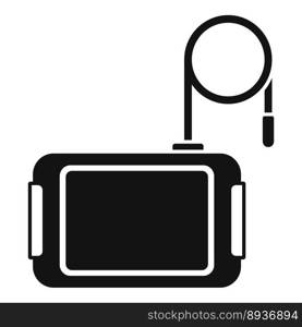 Endoscope examination icon simple vector. Medical health. Surgery organ. Endoscope examination icon simple vector. Medical health