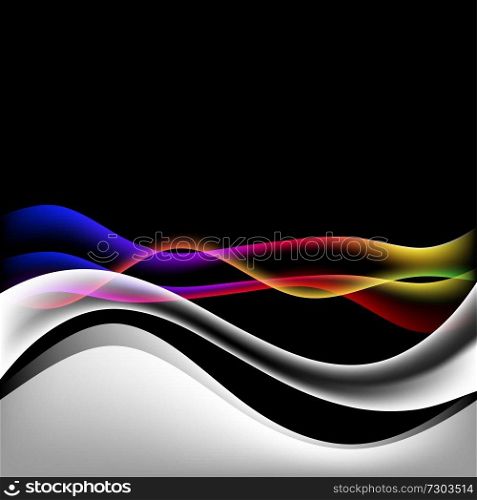 energetic waves, EPS10 with transparency and mesh. dinamyc flow, stylized  waves, vector