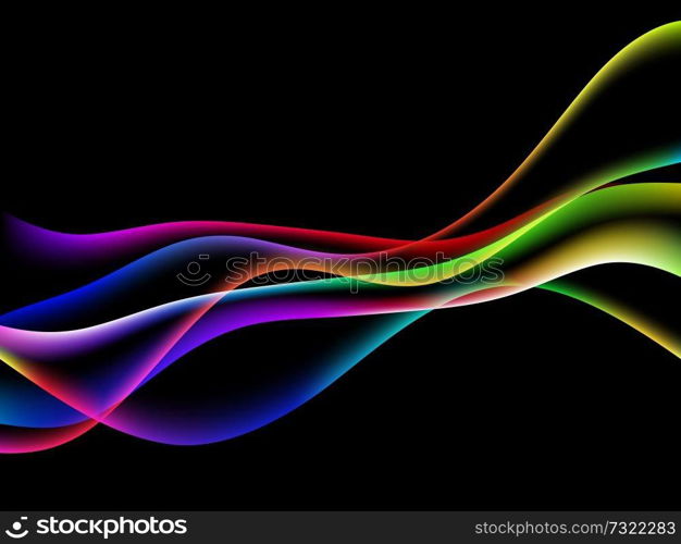 energetic waves, EPS10 with transparency and mesh. dinamyc flow, stylized  waves, vector