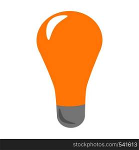 Energy and idea symbol. Light bulb icon. Lamp icon logo. Vector flat illustration isolated on white background. Energy and idea symbol. Light bulb icon. Lamp icon logo.