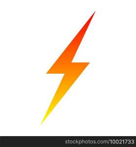 Energy and lightning electricity sign icon . Template for your design. Energy sign icon