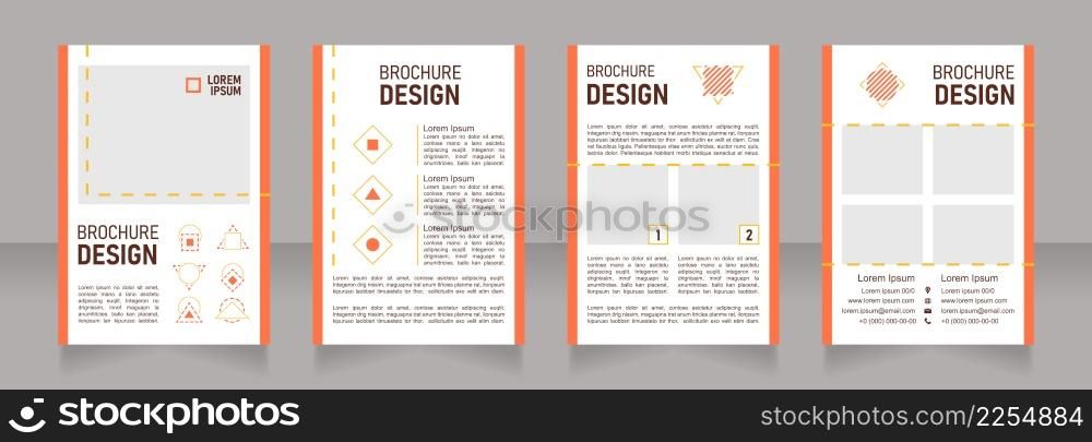 Energy blank brochure design. Template set with copy space for text. Premade corporate reports collection. Editable 4 paper pages. Bahnschrift SemiLight, Bold SemiCondensed, Arial Regular fonts used. Energy blank brochure design