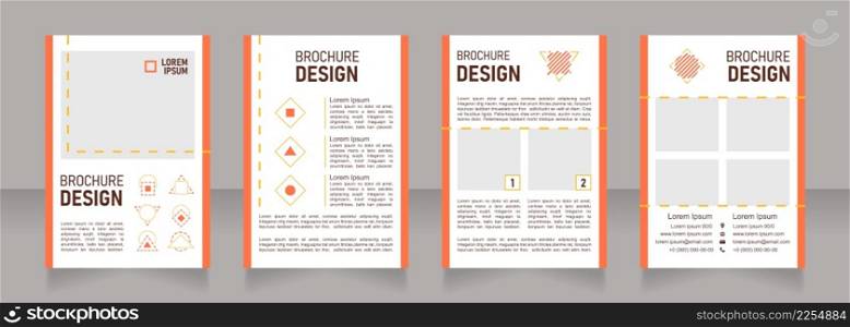 Energy blank brochure design. Template set with copy space for text. Premade corporate reports collection. Editable 4 paper pages. Bahnschrift SemiLight, Bold SemiCondensed, Arial Regular fonts used. Energy blank brochure design