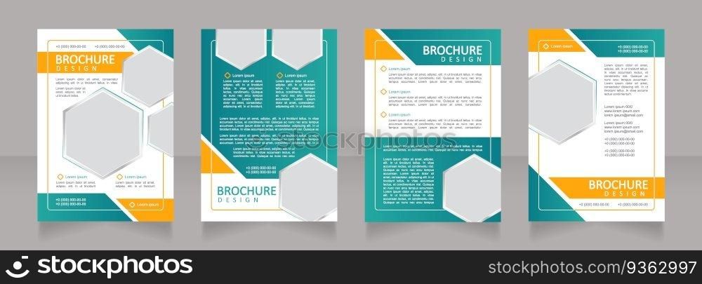 Energy company business development blank brochure design. Template set with copy space for text. Premade corporate reports collection. Editable 4 paper pages. Calibri, Arial fonts used. Energy company business development blank brochure design