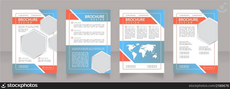 Energy consumption and environment blank brochure design. Template set with copy space for text. Premade corporate reports collection. Editable 4 paper pages. Calibri, Arial fonts used. Energy consumption and environment blank brochure design