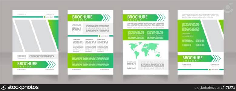 Energy consumption industrial service blank brochure design. Template set with copy space for text. Premade corporate reports collection. Editable 4 paper pages. Calibri, Arial fonts used. Energy consumption industrial service blank brochure design