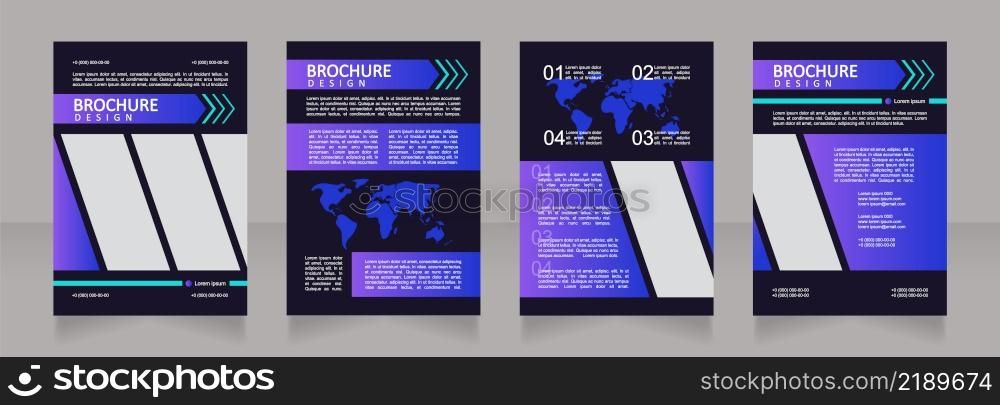 Energy consumption issues solution blank brochure design. Template set with copy space for text. Premade corporate reports collection. Editable 4 paper pages. Calibri, Arial fonts used. Energy consumption issues solution blank brochure design