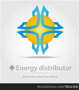 Energy distributor business icon for creative design work. Energy distributor business icon