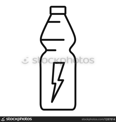 Energy drink container icon. Outline energy drink container vector icon for web design isolated on white background. Energy drink container icon, outline style