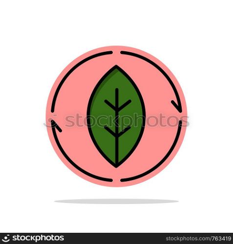 Energy, Green, Source, Power Abstract Circle Background Flat color Icon