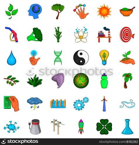 Energy icons set. Cartoon style of 36 energy vector icons for web isolated on white background. Energy icons set, cartoon style