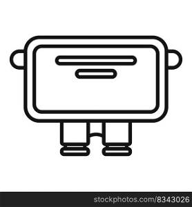 Energy junction box icon outline vector. Electric switch. Control current. Energy junction box icon outline vector. Electric switch
