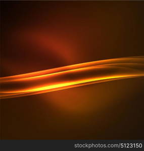 Energy lines, glowing waves in the dark, vector abstract background. Energy lines, glowing waves in the dark, vector abstract background. Vector business or technology presentation design template, brochure or flyer pattern, or geometric web banner