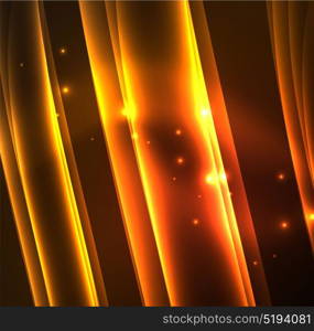 Energy lines, glowing waves in the dark, vector abstract background. Energy lines, glowing waves in the dark, vector abstract background. Vector business or technology presentation design template, brochure or flyer pattern, or geometric web banner