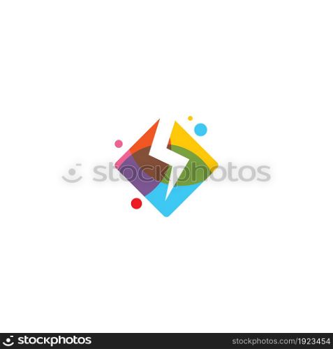 Energy logo icon template vector design