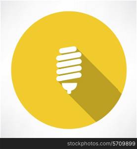 energy saving lamp icon. Flat modern style vector illustration