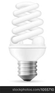 energy saving light bulb vector illustration isolated on white background