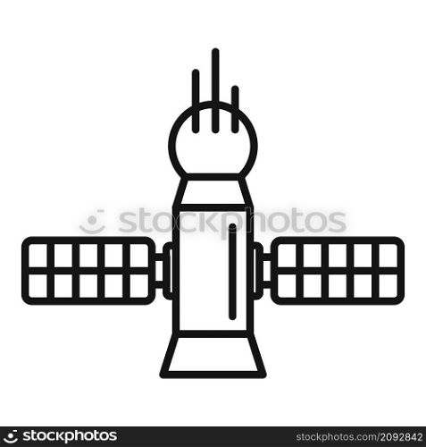 Energy space station icon outline vector. Nasa rocket base. Mars space station. Energy space station icon outline vector. Nasa rocket base