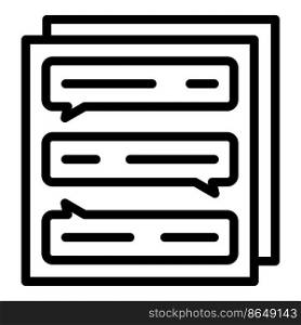 Engaging post icon outline vector. Smm cross. Social media. Engaging post icon outline vector. Smm cross