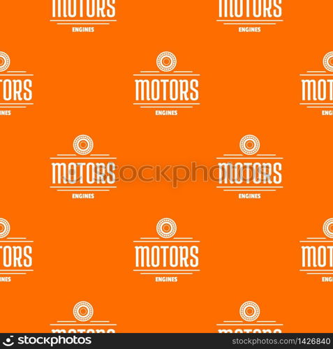 Engine motor pattern vector orange for any web design best. Engine motor pattern vector orange