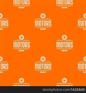Engine motor pattern vector orange for any web design best. Engine motor pattern vector orange