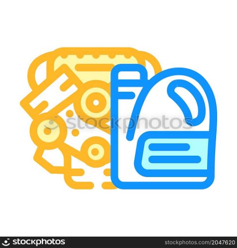 engine oil color icon vector. engine oil sign. isolated symbol illustration. engine oil color icon vector illustration