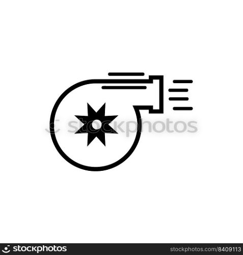 engine turbo icon logo vector design template