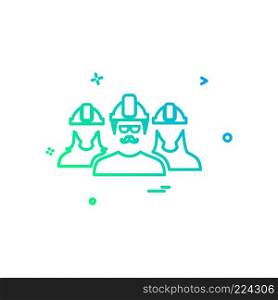 engineer Group icon design vector