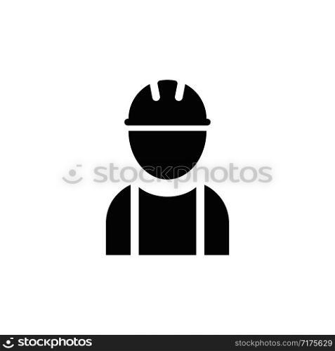 Engineer or worker icon isolated. Industrial man symbol. Builder icon. EPS 10. Engineer or worker icon isolated. Industrial man symbol. Builder icon.