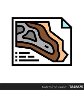 engineering and design quarry mining color icon vector. engineering and design quarry mining sign. isolated symbol illustration. engineering and design quarry mining color icon vector illustration