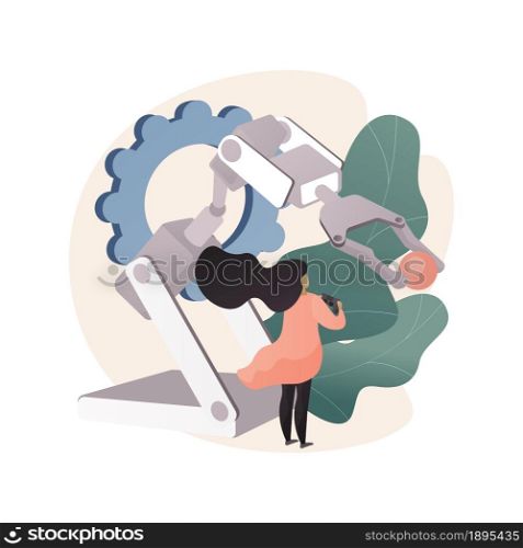Engineering for kids abstract concept vector illustration. Science for kids, fun learning activities, early development classes, mechanical engineering lesson for children abstract metaphor.. Engineering for kids abstract concept vector illustration.
