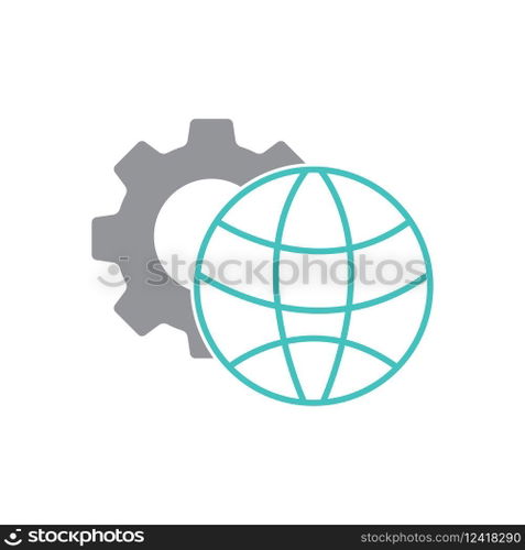 Engineering icon flat design vector