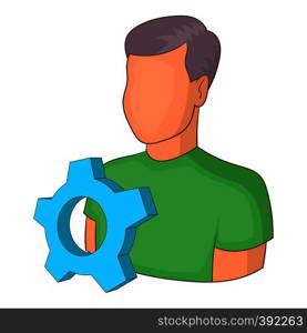 Engineering vacancy icon. Cartoon illustration of engineering vacancy vector icon for web. Engineering vacancy icon, cartoon style