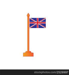 England flag icon logo vector design template