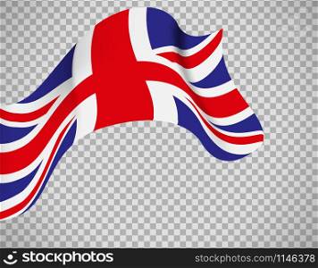 England flag icon on transparent background. Vector illustration. England flag on transparent background