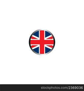 england flag logo vector illustration design background.