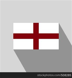 England flag Long Shadow design vector