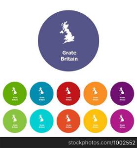 England map icon. Simple illustration of england map vector icon for web. England map icon, simple style