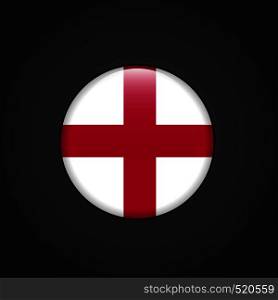 England United Kingdom Flag Circle Button. Vector EPS10 Abstract Template background