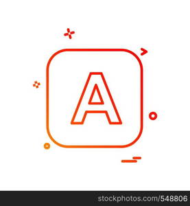 English Alphabets icon design vector