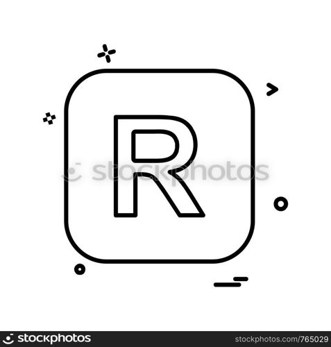 English Alphabets icon design vector