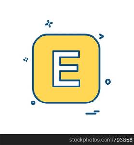 English Alphabets icon design vector