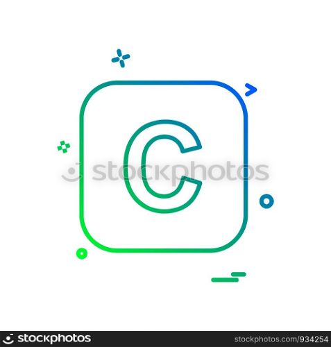 English Alphabets icon design vector
