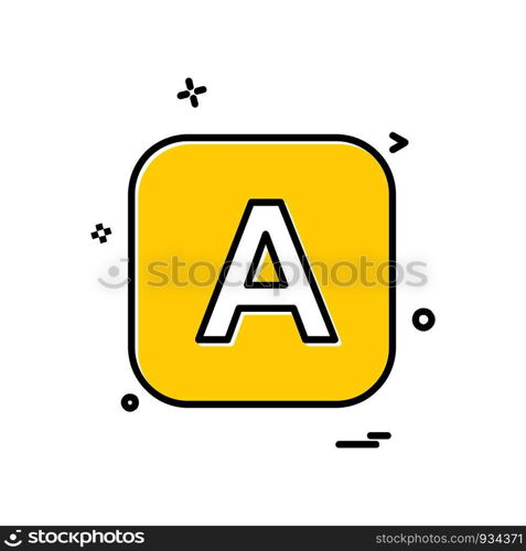 English Alphabets icon design vector