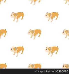 English bulldog pattern seamless background texture repeat wallpaper geometric vector. English bulldog pattern seamless vector