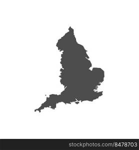 english country map logo illustration design