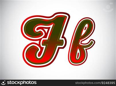 English Upper And Lower Case Letter. Graphic Alphabet Symbol For Corporate Business Identity