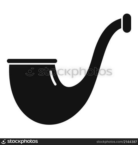 Engraved smoke pipe icon simple vector. Smoking art. Cigar pipe. Engraved smoke pipe icon simple vector. Smoking art